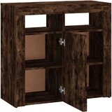  Komoda s LED svjetlima boja dimljenog hrasta 80 x 35 x 75 cm | shoptok.hr