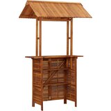  Vrtni barski stol s krovom 113x106x217 cm bagremovo drvo | shoptok.hr
