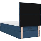 vidaXL Otomanski okvir kreveta s madraca plavi 90x190cm od tkanine | shoptok.hr