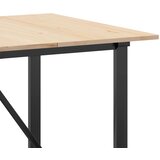  Blagovaonski stol O-oblika 180x90x75 cm od borovine i čelik | shoptok.hr