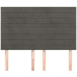  Uzglavlja 4 kom tamnosivi 72 x 5 x 78/88 cm baršunasta | shoptok.hr