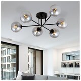  Luster na šipci ROMA 6xE14/10W/230V crna/dimljena | Eponuda.com