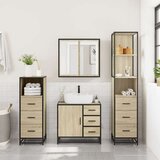 vidaXL 4-dijelni set kupaonskog namještaja boja hrasta sonome drveni | shoptok.hr