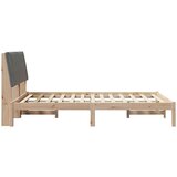  Konstrukcija postelje Rjava 135 x 190 cm Masivno borovo les, (5000084236) | Shoptok.si