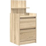vidaXL Noćni ormarić s 2 ladice sonoma hrast 38x34x80 cm | shoptok.hr