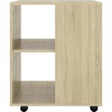 Ormarić s kotačima boja hrasta 60x53x72 cm konstruirano drvo | shoptok.hr