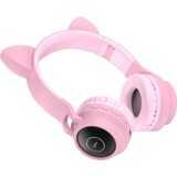 hoco. Slušalice bežične, Bluetooth - W27 Cat Ear Pink | shoptok.hr
