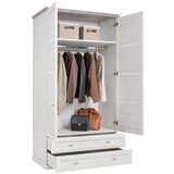 Hom`in garderobna omara siva, bela | Shoptok.si