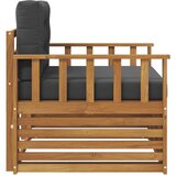  Zunanji kavč Masivno akacijevo les in poliester, (5000271729) | Shoptok.si
