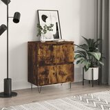 vidaXL Komoda boja dimljenog hrasta 60 x 35 x 70 cm konstruirano drvo Cijene