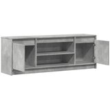 TV ormarić s LED svjetlima boja betona 139,5x34x50 cm drveni | shoptok.hr