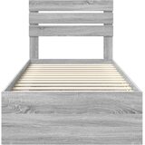  Krevetna konstrukcija s uzglavljem Siva Sonoma 75 x 190 cm Slike