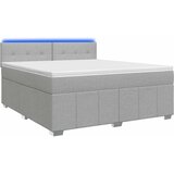  Boxspring krevet s madracem Svjetlosiva 180 x 200 cm Tkanina | shoptok.hr
