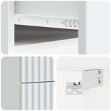  Stenski nočni omarici s predalom 2 pcs Bela 34,5 x 33 x 40 cm, (5000209711) | Shoptok.si