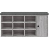  Klupa za cipele siva boja hrasta 102x32x50 cm konstruirano drvo | shoptok.hr