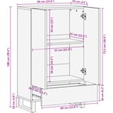 vidaXL Omare in policami za shranjevanje medijev Bela in črna | Shoptok.si