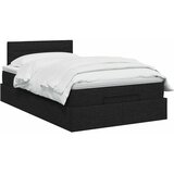  Krevet od pjene s madracem i LED-om Crna 120 x 190 cm Tkanina - Crna 120 x 190 cm Dizajn linija | shoptok.hr