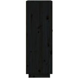 Ormarić za vino crni 45x34x100 cm od masivne borovine | shoptok.hr
