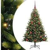  Umjetno rasklopivo božićno drvce 150 LED-a Zelena 120 cm | shoptok.hr