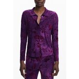 Desigual WOMEN&#39;S LONG-SLEEVED PURPLE SHIRT Cijene
