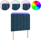  LED uzglavlje tamnoplavo 90x5x118/128 cm baršunasto | Eponuda.ba