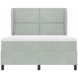  s opruga kutije Svijetlo siva 200 x 140 cm Baršun | shoptok.hr
