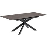 Kave Home Raztegljiva jedilna miza z dodatno ploščo s keramično ploščo 90x160 cm Atminda – Cene