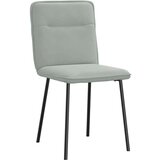 vidaXL Blagovaonske stolice 4 kom svjetlosive baršunaste | shoptok.hr