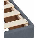  Boxspring krevet s madracem Tamnosiva 90 x 200 cm Baršun | shoptok.hr