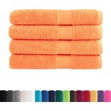 Furnova Premium brisače SOLUND 4 kos oranžna 100x200 cm 600 g/m2, (21916579) | Shoptok.si
