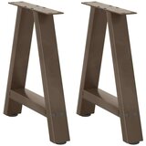  Noge za klubsko mizico v obliki črke A, 2 kosa, 38 x (42-43) cm, jeklo, (5000044592) | Shoptok.si