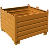 eurokraft pro Zbiralnik, prostornina 1,0 m³, rumeno oranžen | Shoptok.si