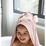 Kindsgut Ružičasti/smeđi pamučan dječji ručnik s kapuljačom 75x75 cm Rabbit – | shoptok.hr