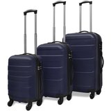 Trodijelni set čvrstih kovčega s kotačima plavi 45,5/55/66 cm | shoptok.hr