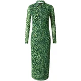 Warehouse Košulja haljina zelena / svijetlozelena