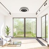  LED prigušiva plafonska svetiljka sa ventilatorom LED/48W/230V 3000-6500K + daljinski upravljač | Eponuda.com