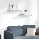  Plutajuće zidne police 2 kom boja betona 50 x 23 x 3,8 cm MDF | shoptok.hr
