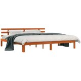  Krevetna konstrukcija Vosak smeđa 203.5 x 205.5 x 69.5 cm | shoptok.hr