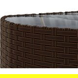  5-dijelni set vrtnih sofa s jastucima poliratan smeđi | shoptok.hr