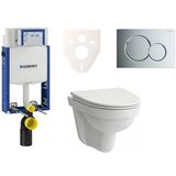 Geberit H8201500000001 Laufen Pro Nordic wc školjka s kompletom Kombifix 110.302.00.5 Sigma01 krom Cene