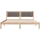  Okvir za krevet Sivo-smeđa 160 x 200 cm tkanina | shoptok.hr