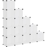  Kockasti organizator za pohranu s 15 kocki prozirni PP | Eponuda.com