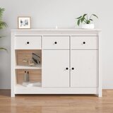 vidaXL komoda bijela 100 x 35 x 74 cm od masivne borovine Cijene