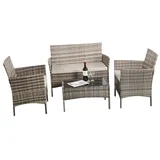 Baštenski set od ratana siva 22-006210G