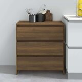  Komoda boja smeđeg hrasta 70 x 41 x 75 cm od iverice Cijene