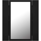 vidaXL LED kopalniška omarica z ogledalom črna 40x12x45 cm | Shoptok.si