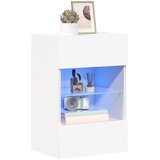  Zidni ormarići s LED svjetlima za TV 2 kom bijeli 40x30x60,5 cm | shoptok.hr