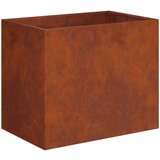  Vrtna saksija Rđa 60 x 40 x 50 cm Otporni čelik | shoptok.hr