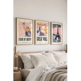 WALLXPERT Ç-300382 - 5070 višenamenski set dekorativnih slika (3 komada) | Eponuda.com
