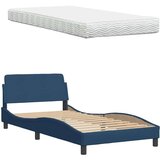  Krevet s madracem plavi 100 x 200 cm od tkanine | shoptok.hr